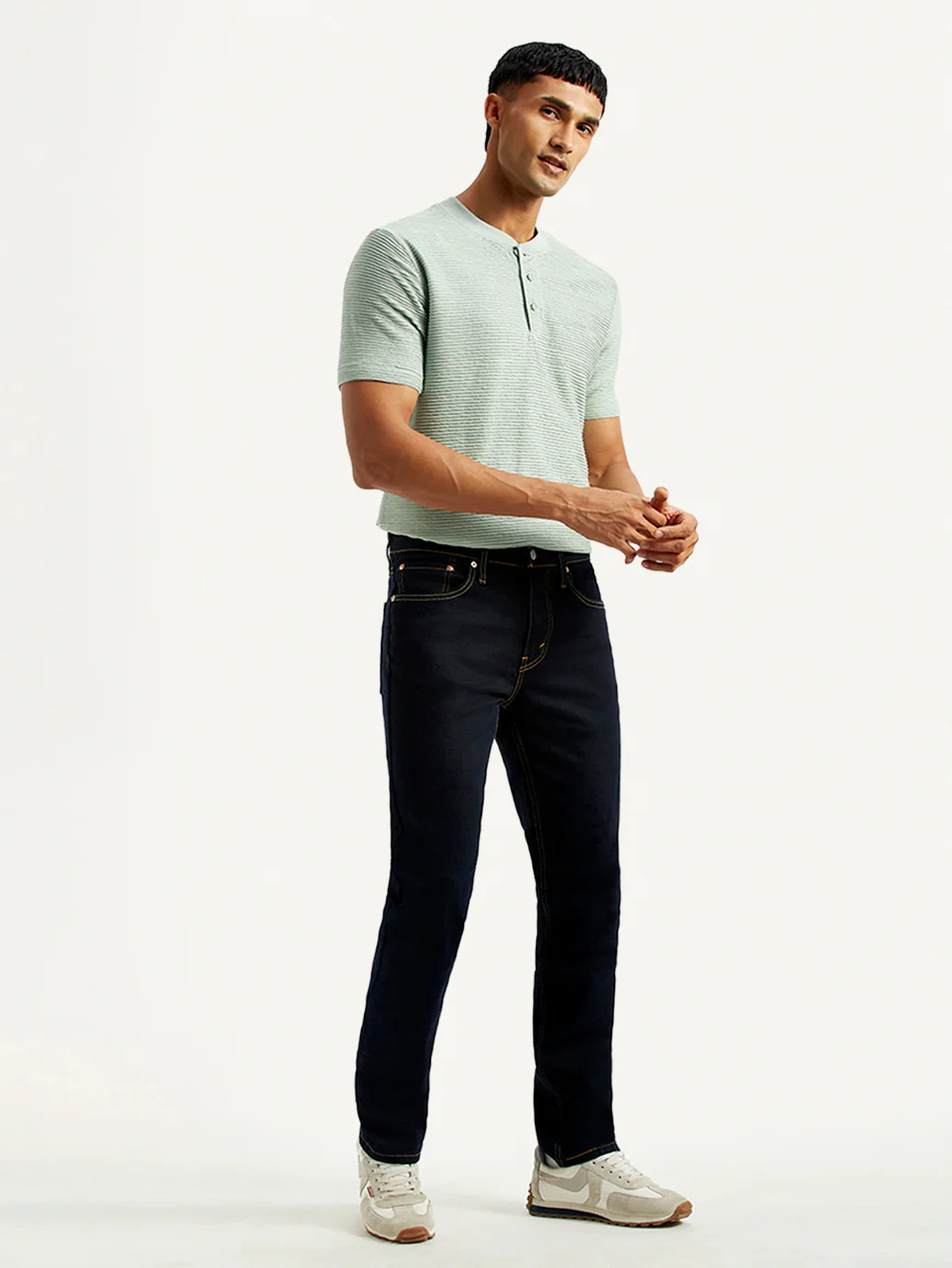 Men's 511 Dark Indigo Slim Fit Mid Rise Jeans - Image 6