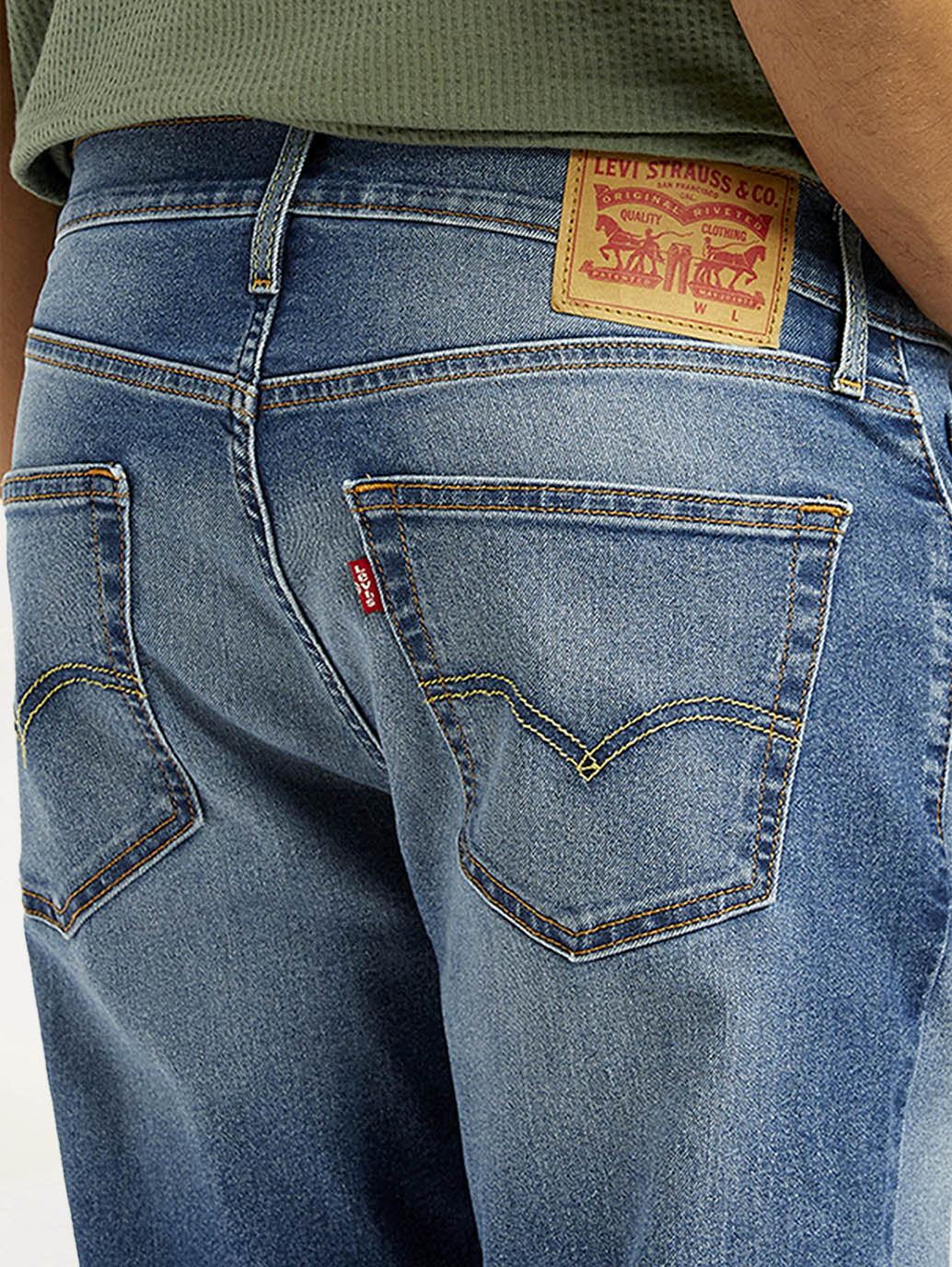 Men's 511 Med Indigo Slim Fit Mid Rise Jeans - Image 6