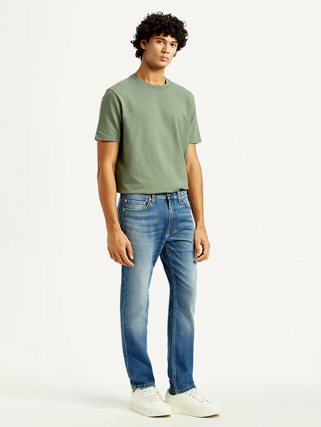 Men's 511 Med Indigo Slim Fit Mid Rise Jeans - Image 7