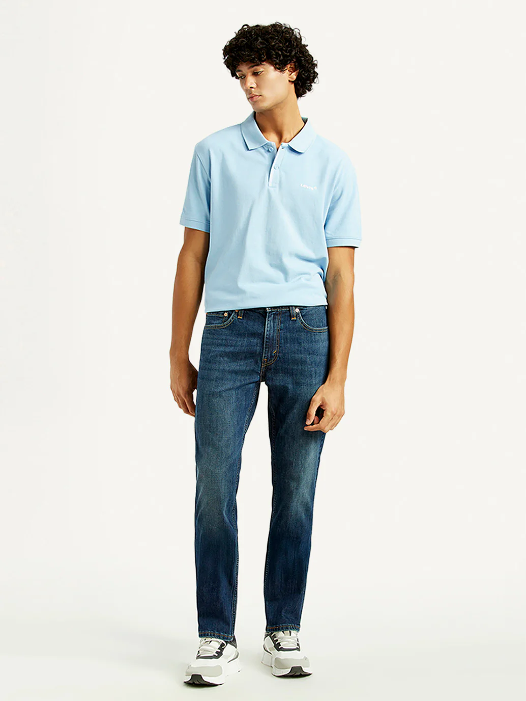 Men's 511 Dark Indigo Slim Fit Mid Rise Jeans - Image 6