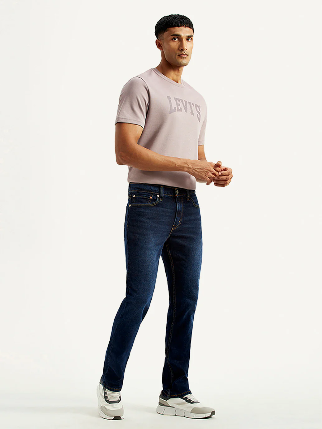 Men's 511 Dark Indigo Slim Fit Mid Rise Jeans - Image 7