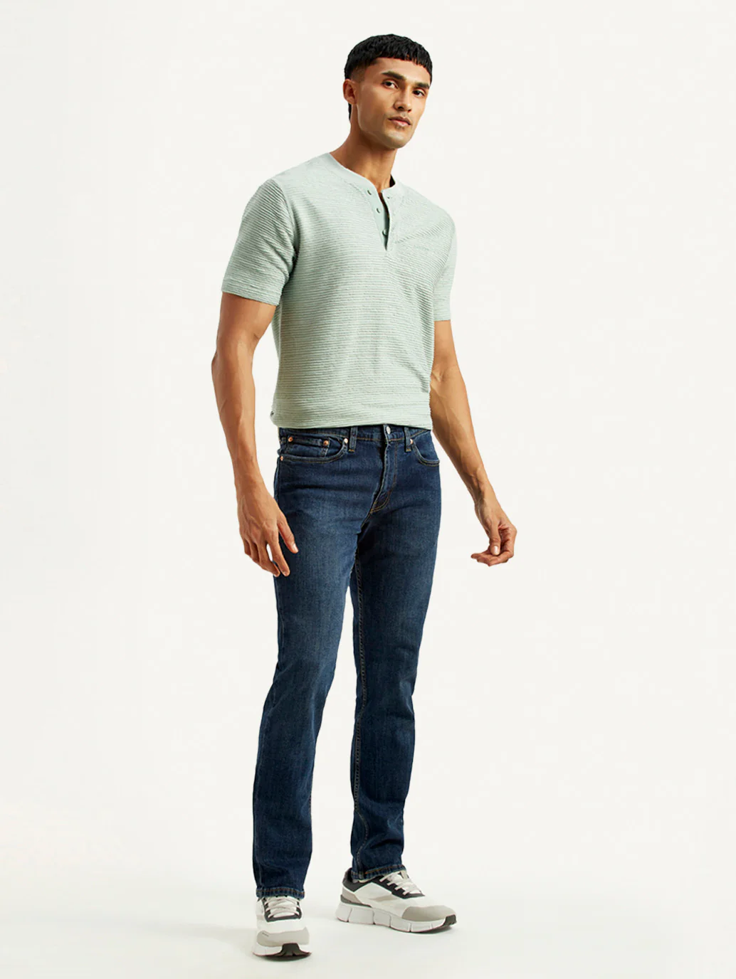Men's 511 Dark Indigo Slim Fit Mid Rise Jeans - Image 6