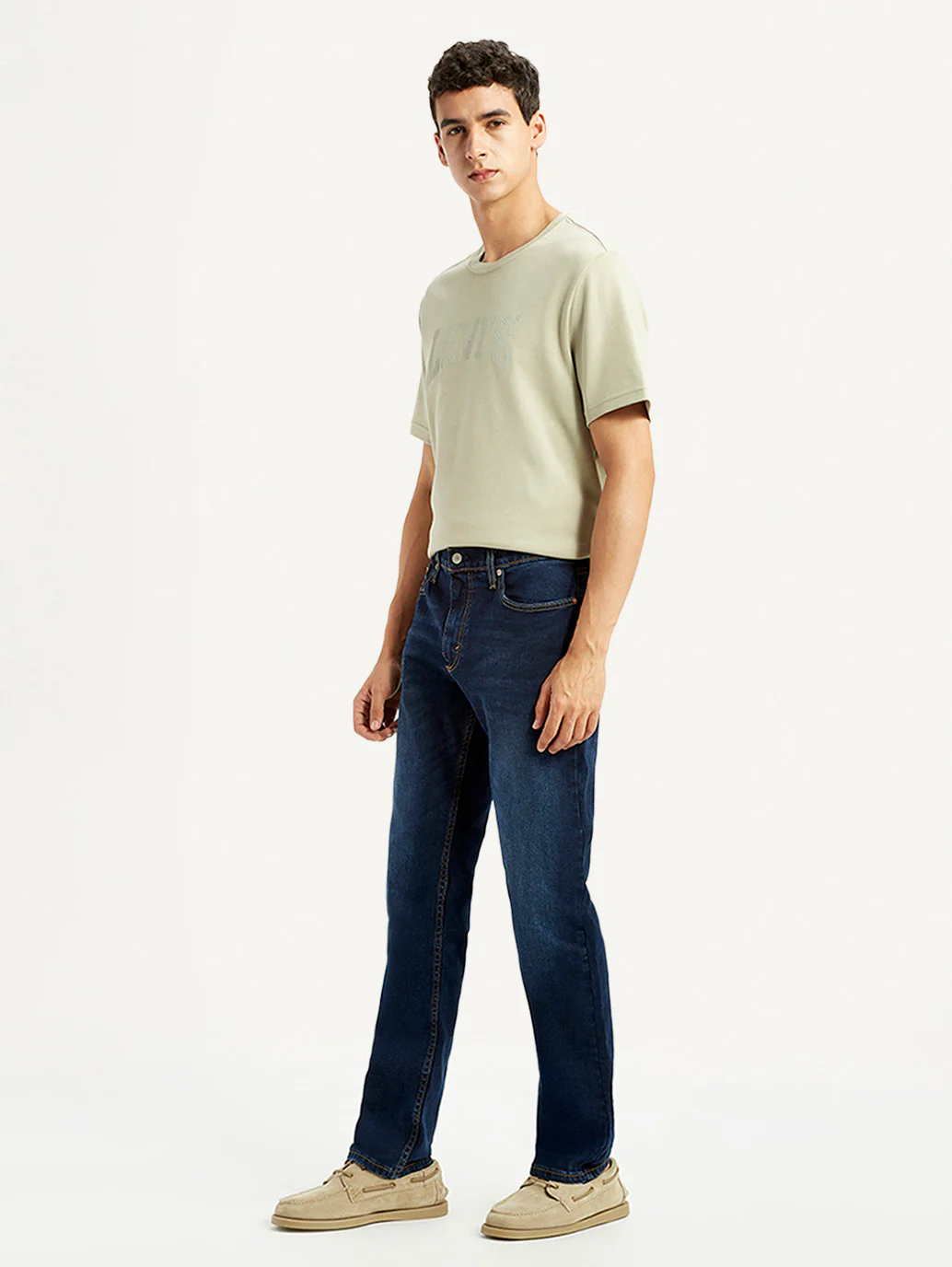 Men's 511 Dark Indigo Slim Fit Mid Rise Jeans - Image 6
