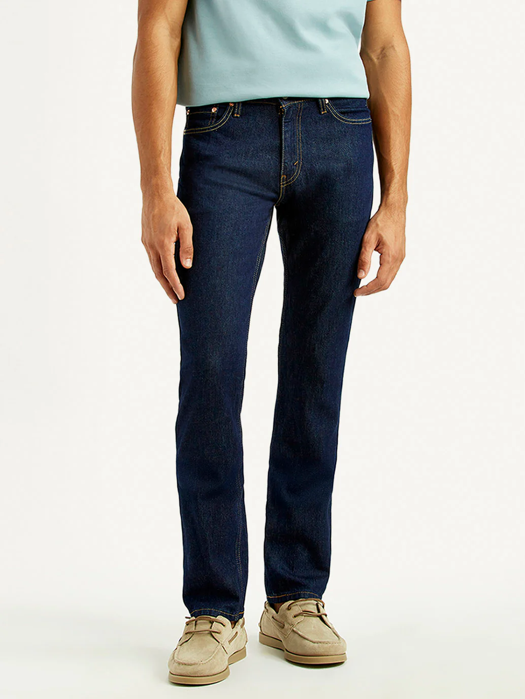 Men's 511 Dark Indigo Slim Fit Mid Rise Jeans - Image 2