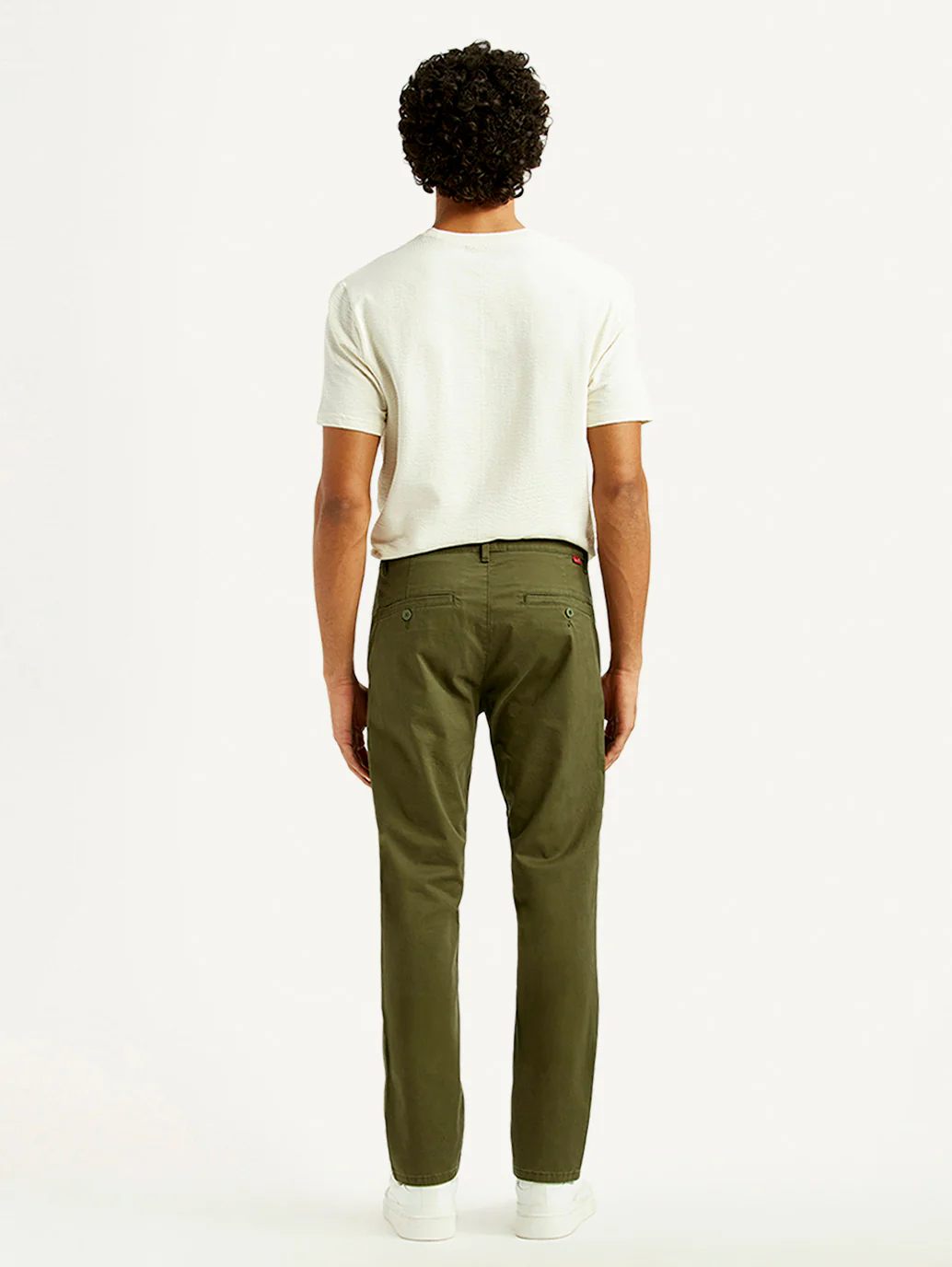 Men's 511 Olive Green Slim Fit Mid Rise Chinos - Image 5