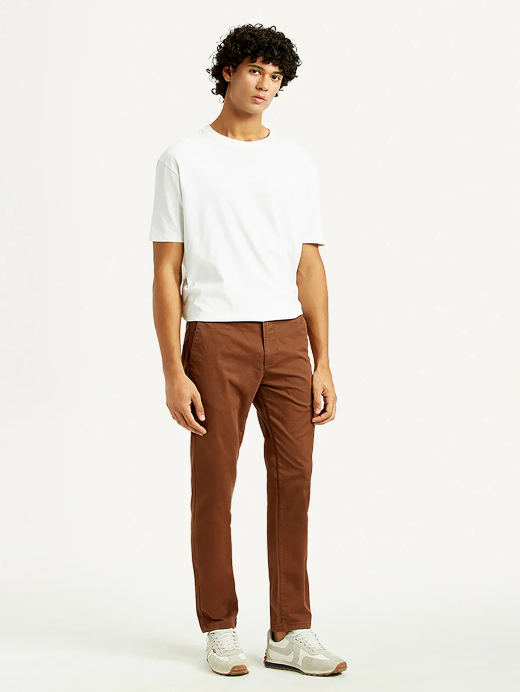 Men's 511 Brown Slim Fit Mid Rise Chinos - Image 5