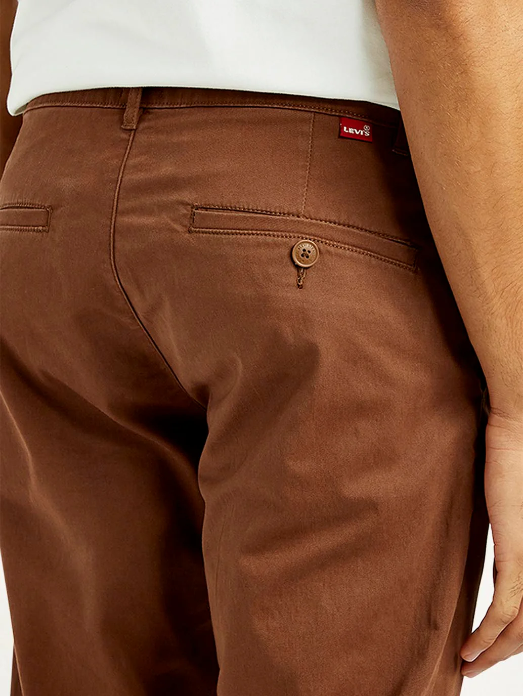 Men's 511 Brown Slim Fit Mid Rise Chinos - Image 6