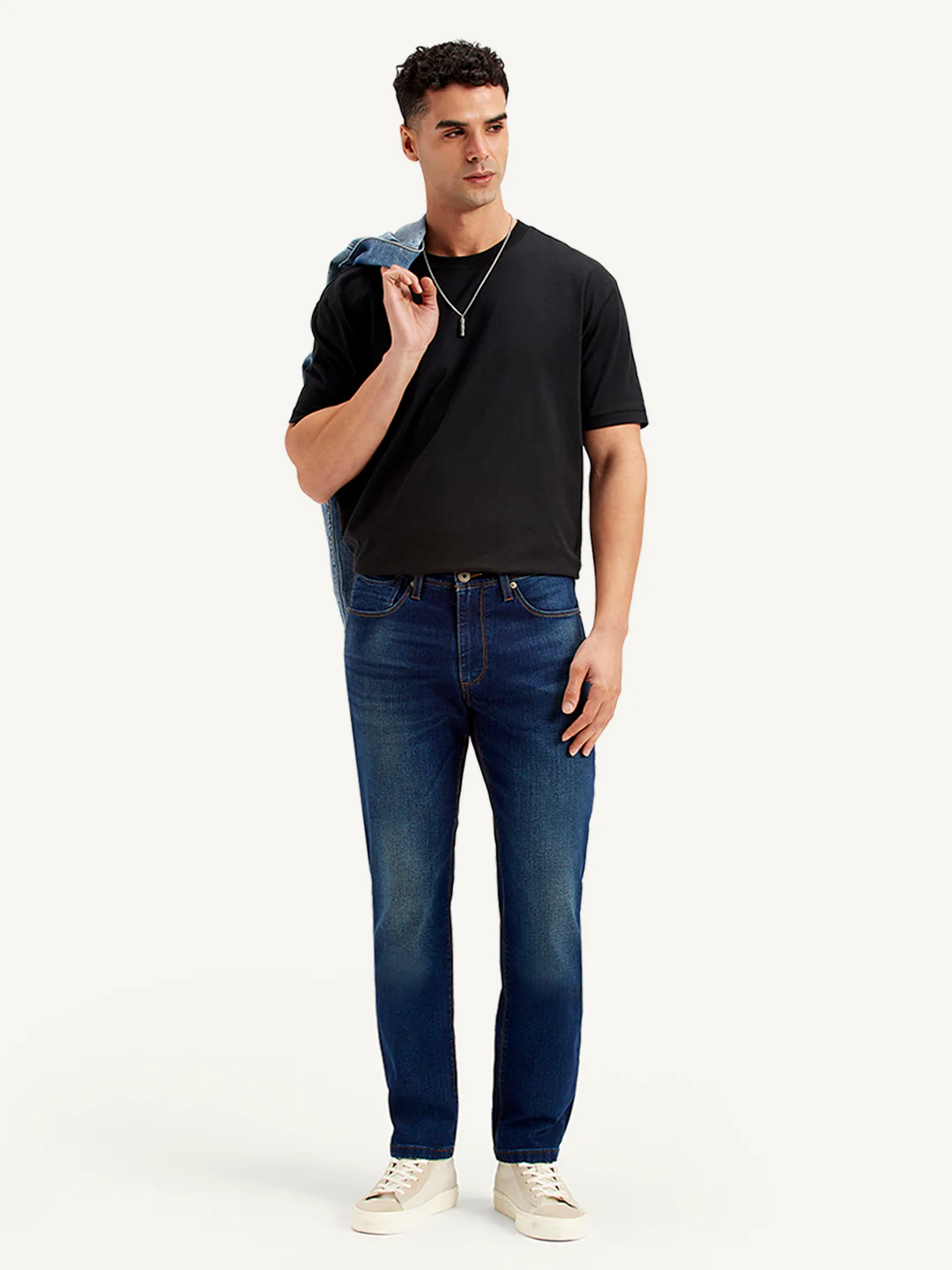 Men's 511 Navy Blue Slim Fit Mid Rise Jeans