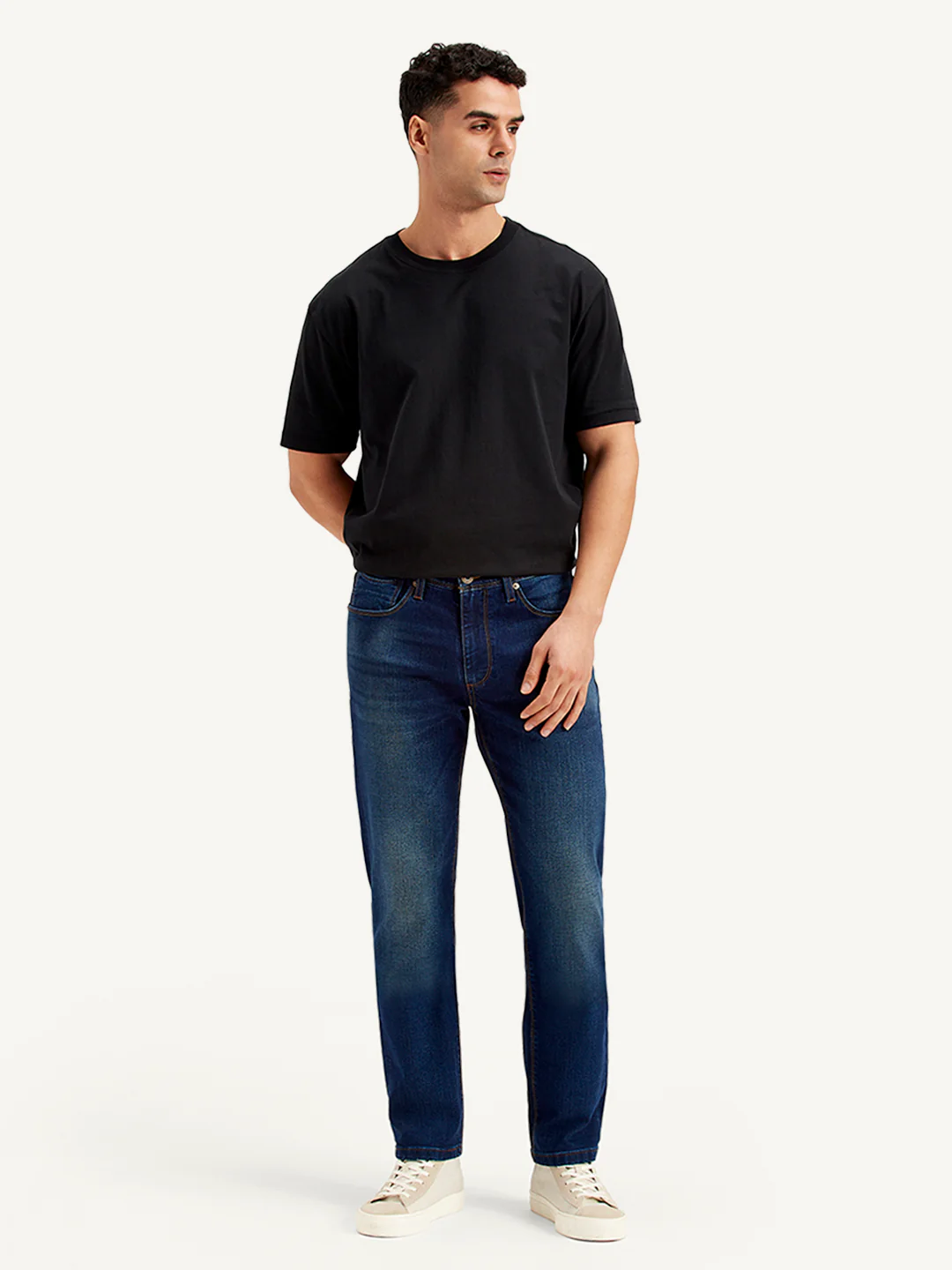 Men's 511 Navy Blue Slim Fit Mid Rise Jeans - Image 2