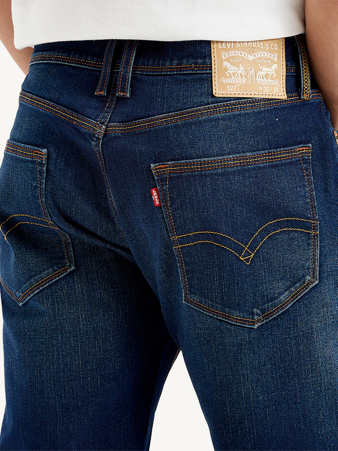 Men's 511 Navy Blue Slim Fit Mid Rise Jeans - Image 6