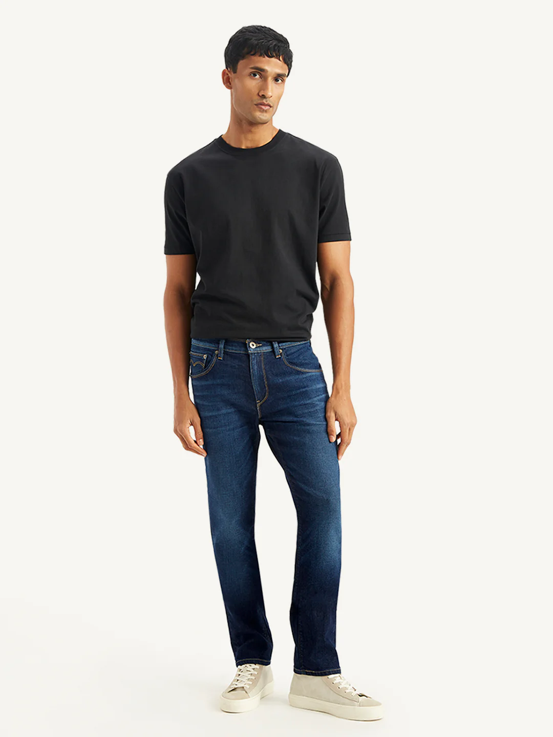 Men's 511 Navy Blue Slim Fit Mid Rise Jeans - Image 2