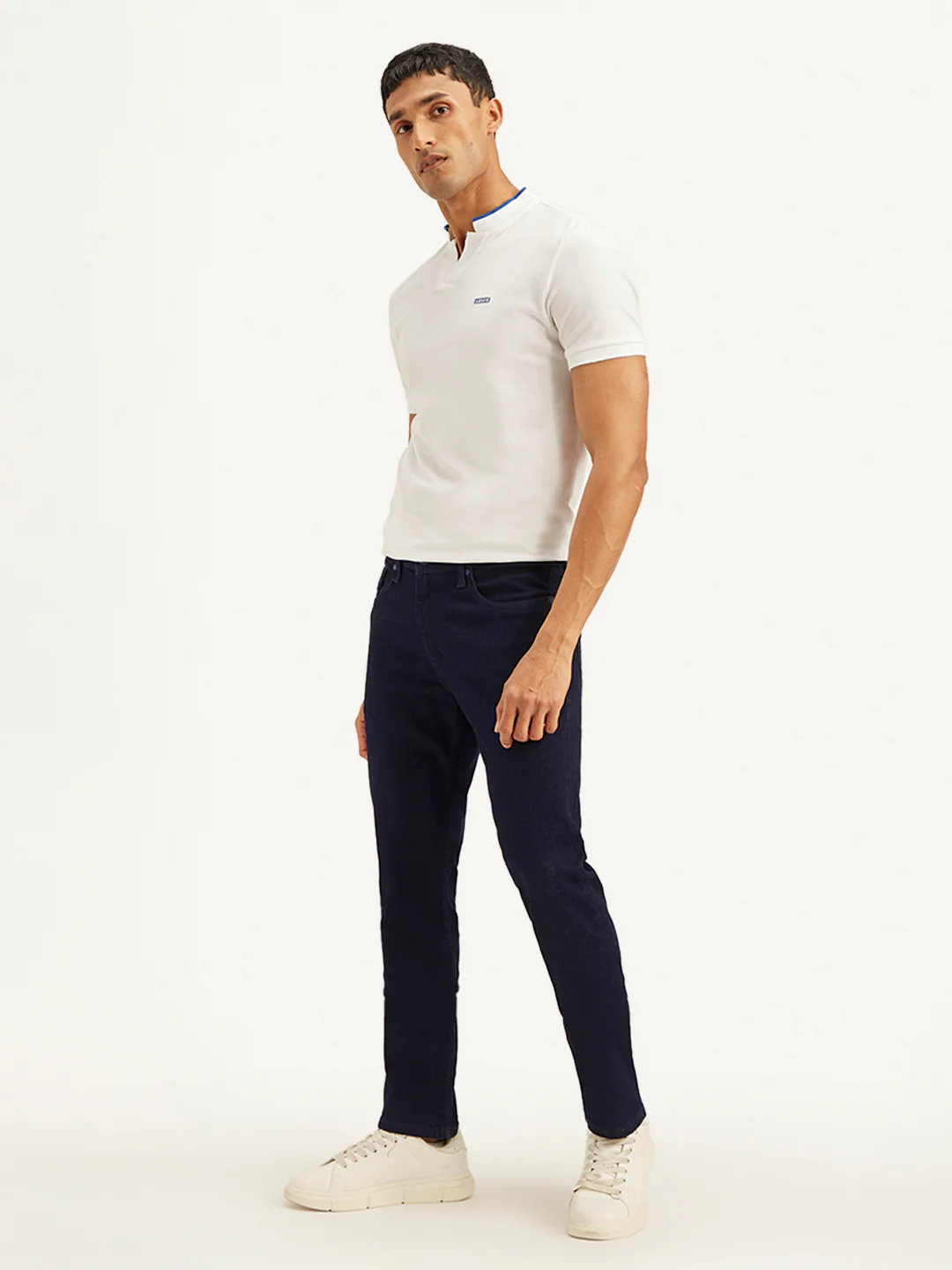 Men's 511 Navy Blue Slim Fit Mid Rise Jeans - Image 5
