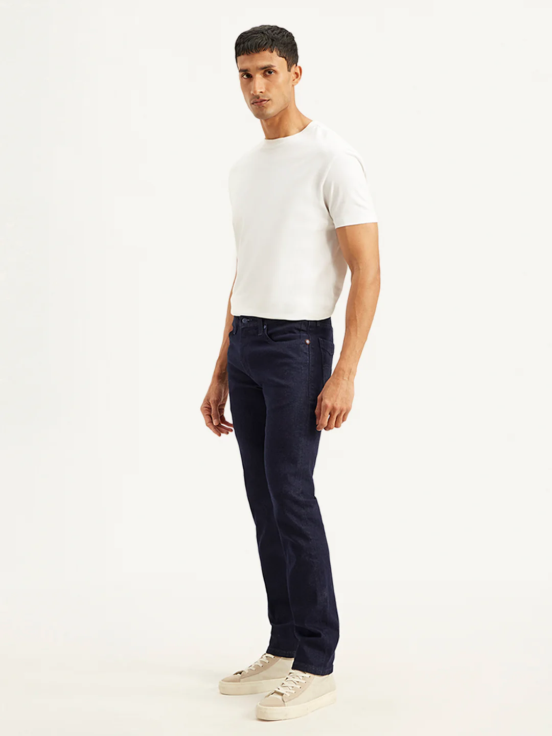 Men's 511 Navy Blue Slim Fit Mid Rise Jeans - Image 5