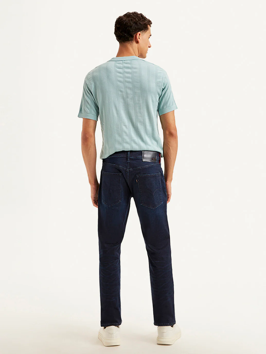 Men's Redloop 511 Navy Blue Slim Fit Mid Rise Jeans - Image 3