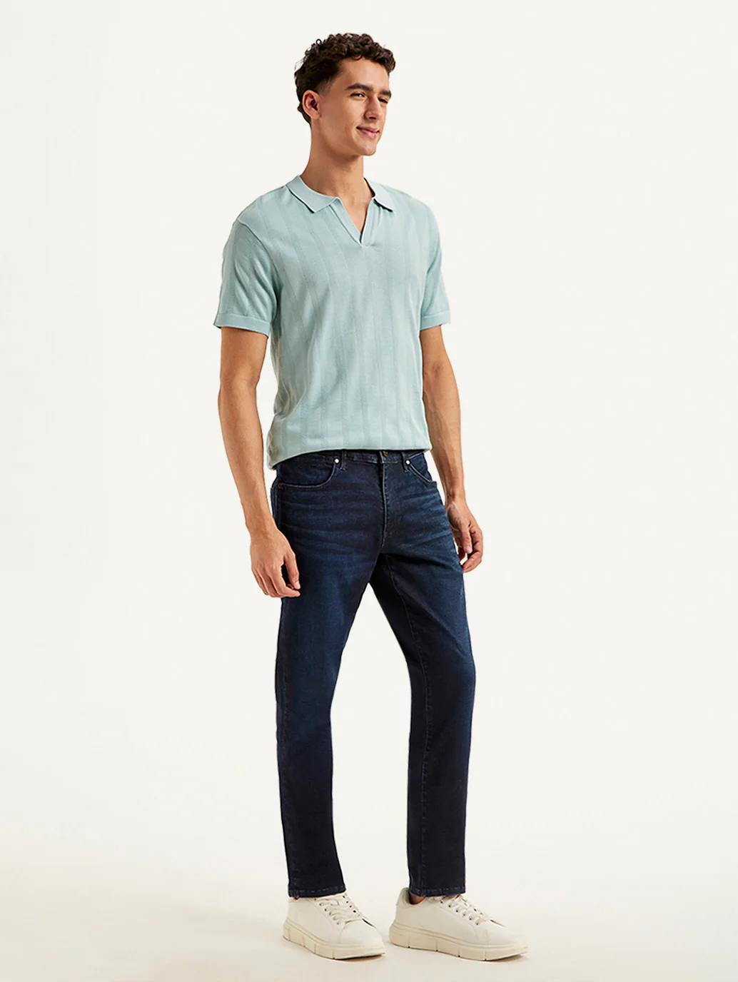 Men's Redloop 511 Navy Blue Slim Fit Mid Rise Jeans - Image 6