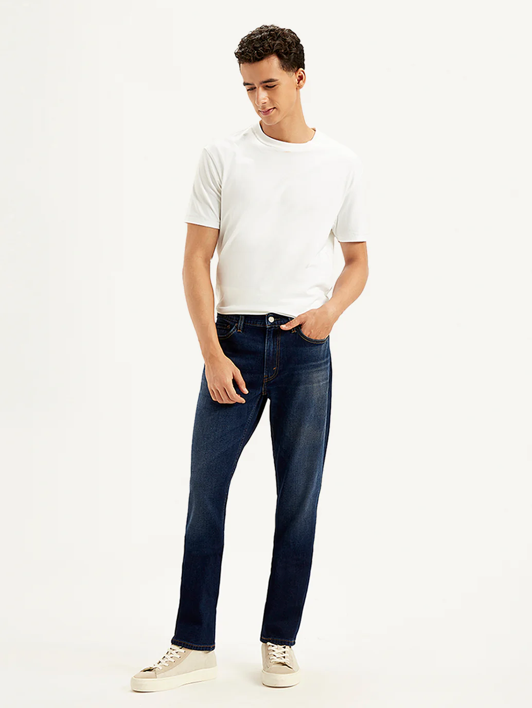 Men's 511 Navy Blue Slim Fit Mid Rise Jeans - Image 2