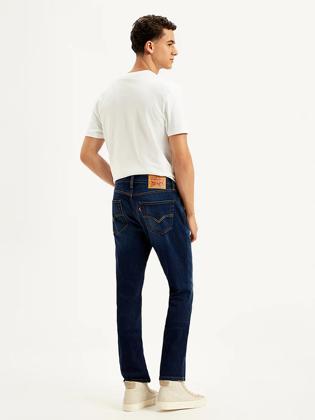 Men's 511 Navy Blue Slim Fit Mid Rise Jeans - Image 3