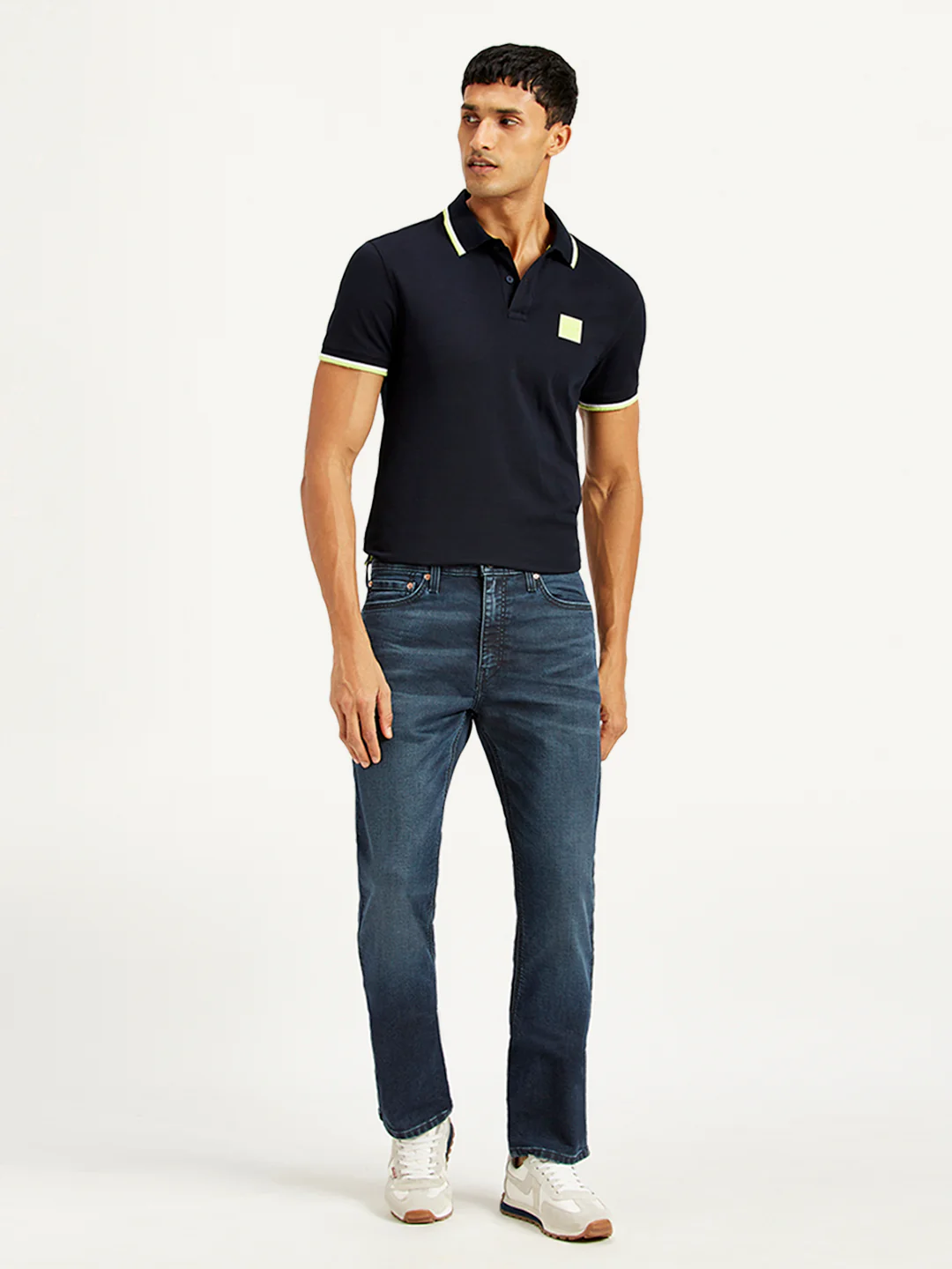 Men's 511 Navy Blue Slim Fit Mid Rise Jeans - Image 2
