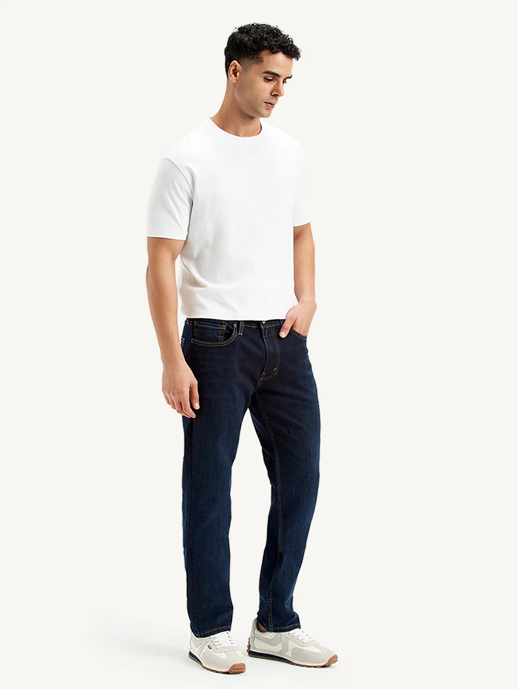 Men's 511 Navy Blue Slim Fit Mid Rise Jeans - Image 3