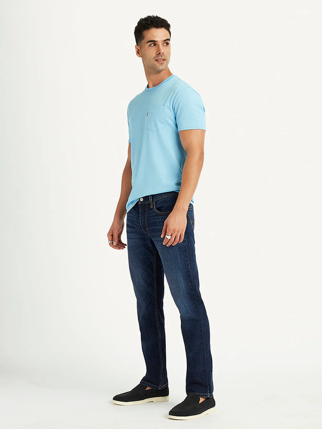 Men's 511 Blue Slim Fit Mid Rise Jeans - Image 5