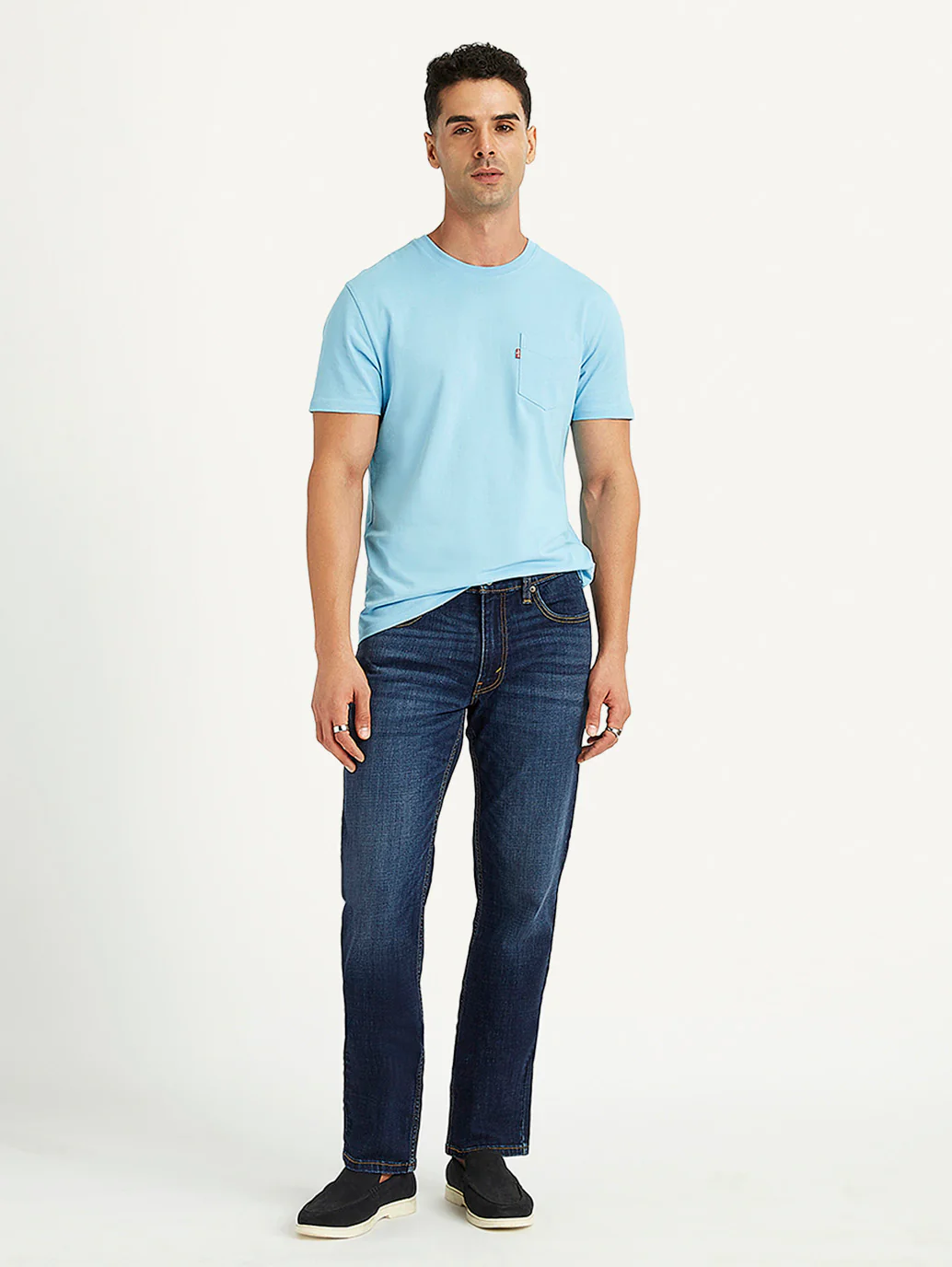 Men's 511 Blue Slim Fit Mid Rise Jeans - Image 6