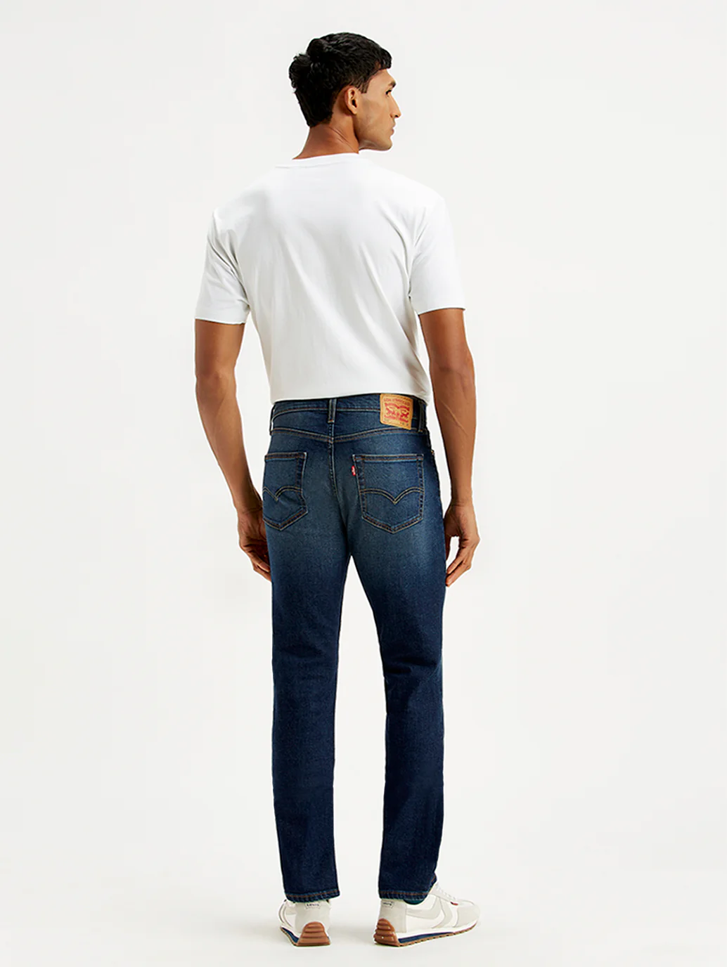 Men's 511 Navy Blue Slim Fit Mid Rise Jeans - Image 5