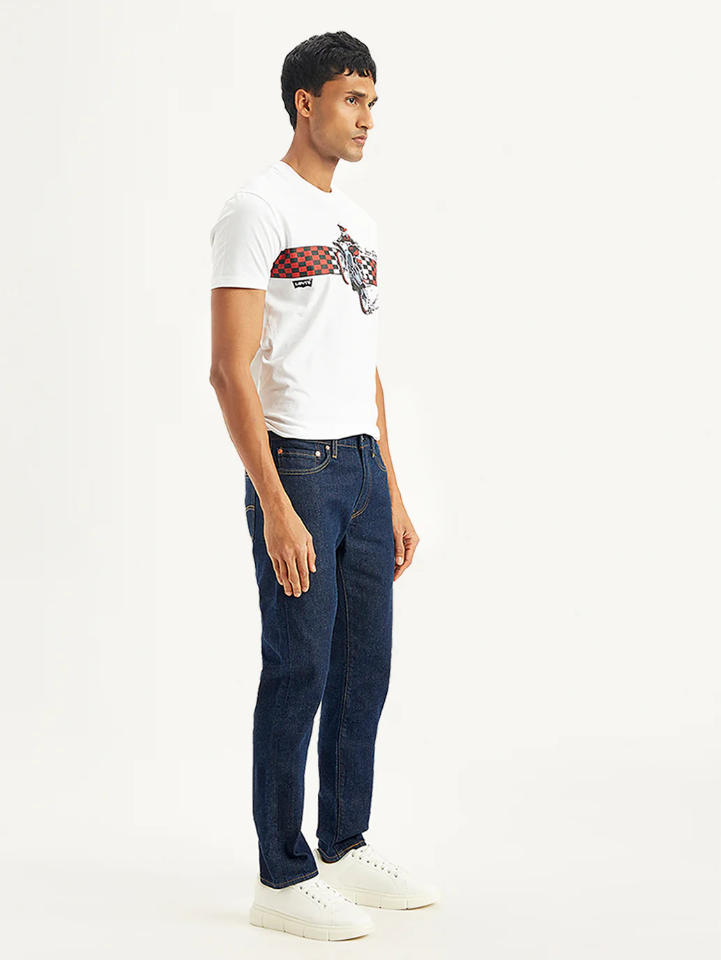 Men's 511 Navy Blue Slim Fit Mid Rise Jeans - Image 6