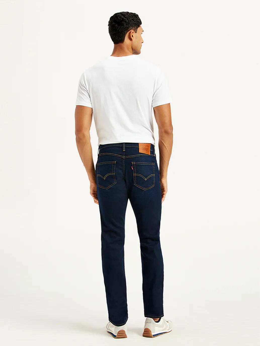 Men's 511 Navy Blue Slim Fit Mid Rise Jeans - Image 3