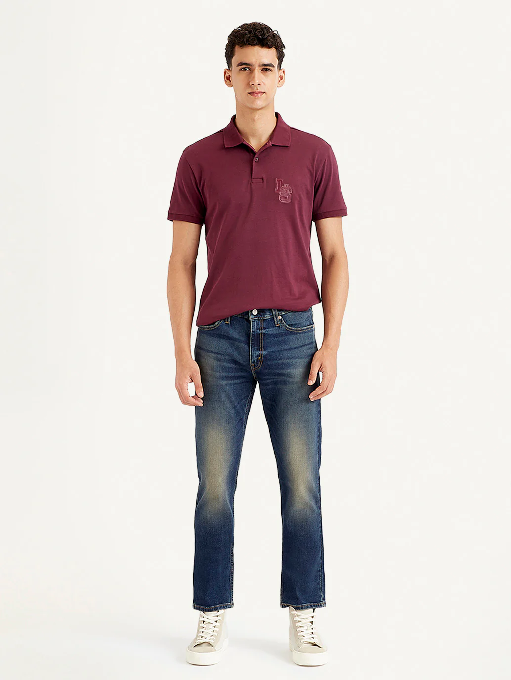 Men's 511 Navy Blue Slim Fit Mid Rise Jeans - Image 3