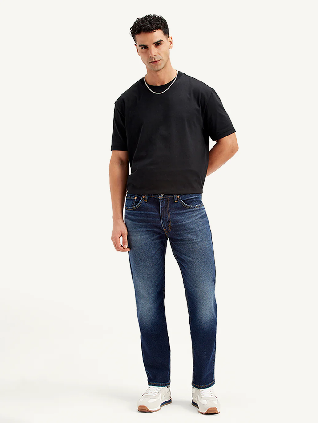 Men's 511 Navy Blue Slim Fit Mid Rise Jeans