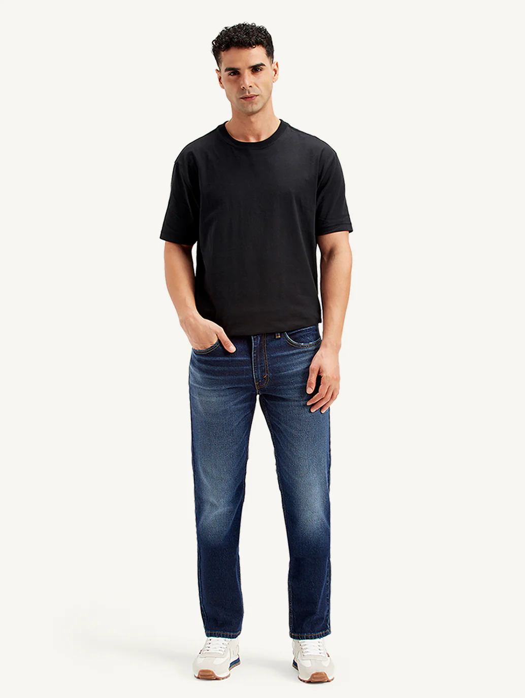 Men's 511 Navy Blue Slim Fit Mid Rise Jeans - Image 2