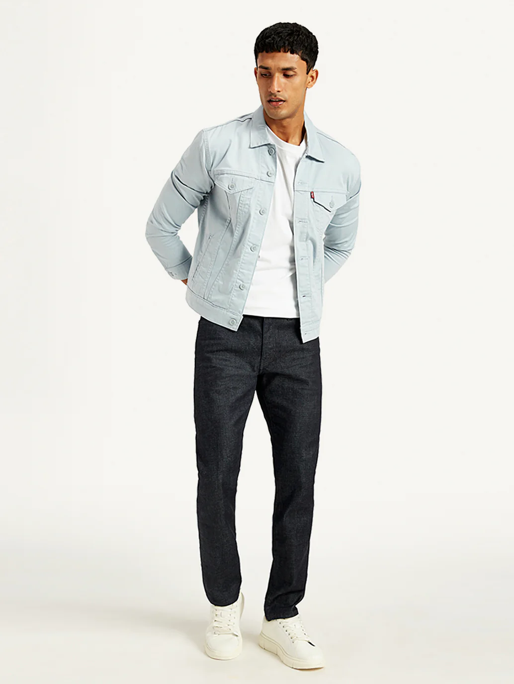 Men's 511 Navy Blue Slim Fit Mid Rise Jeans - Image 2