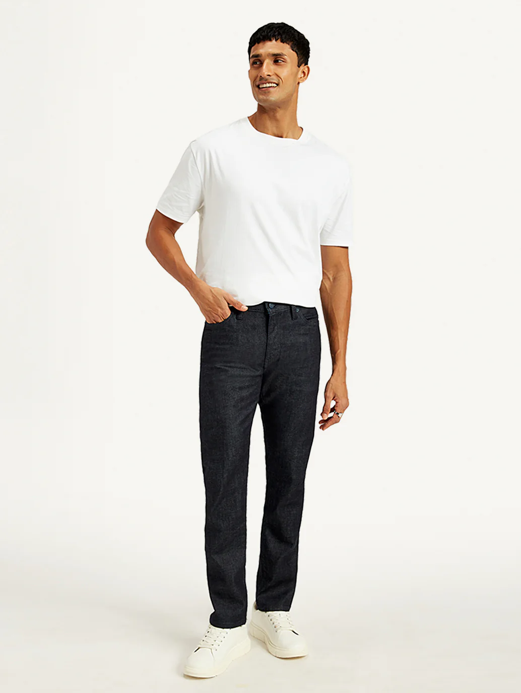 Men's 511 Navy Blue Slim Fit Mid Rise Jeans - Image 3
