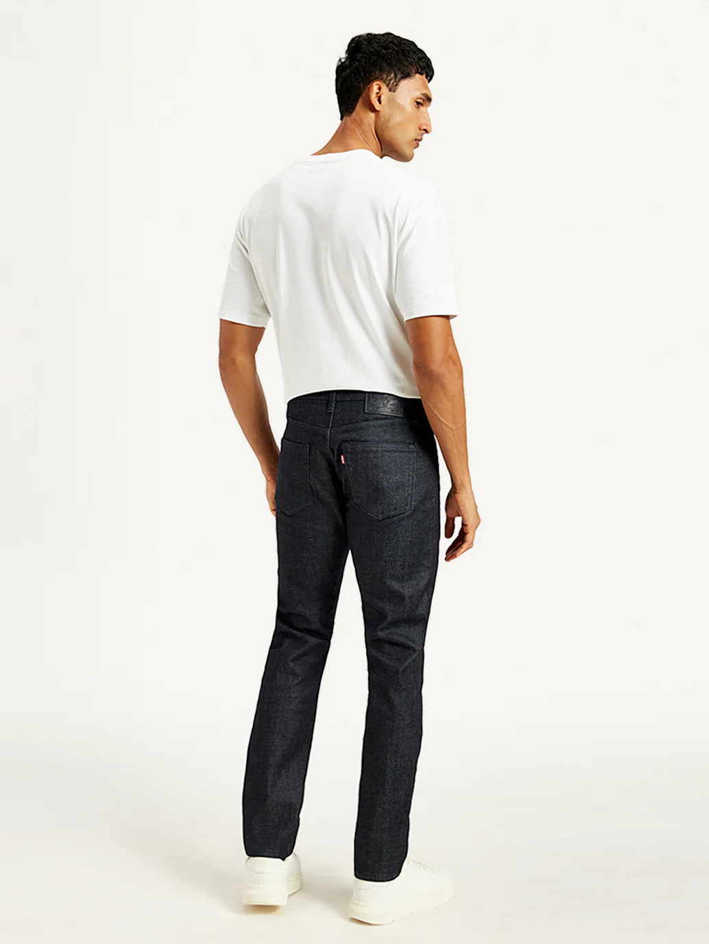 Men's 511 Navy Blue Slim Fit Mid Rise Jeans - Image 5