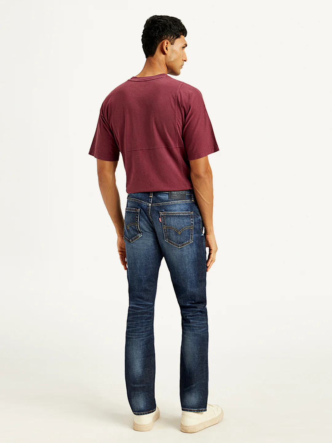 Men's 511 Navy Blue Slim Fit Mid Rise Jeans - Image 3