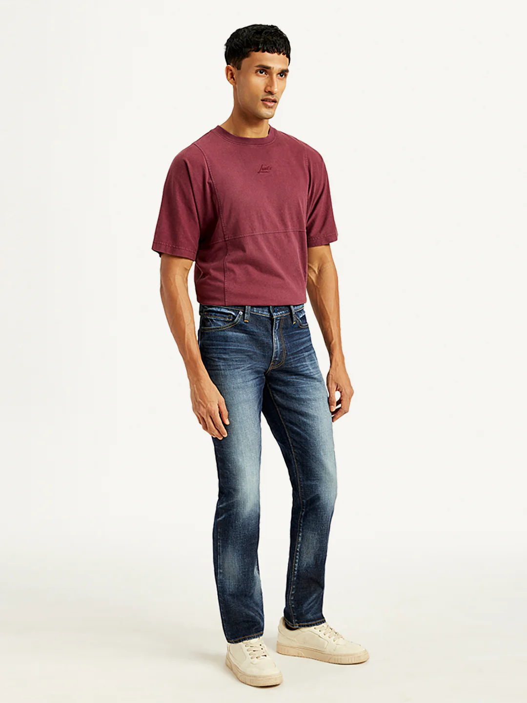 Men's 511 Navy Blue Slim Fit Mid Rise Jeans - Image 5