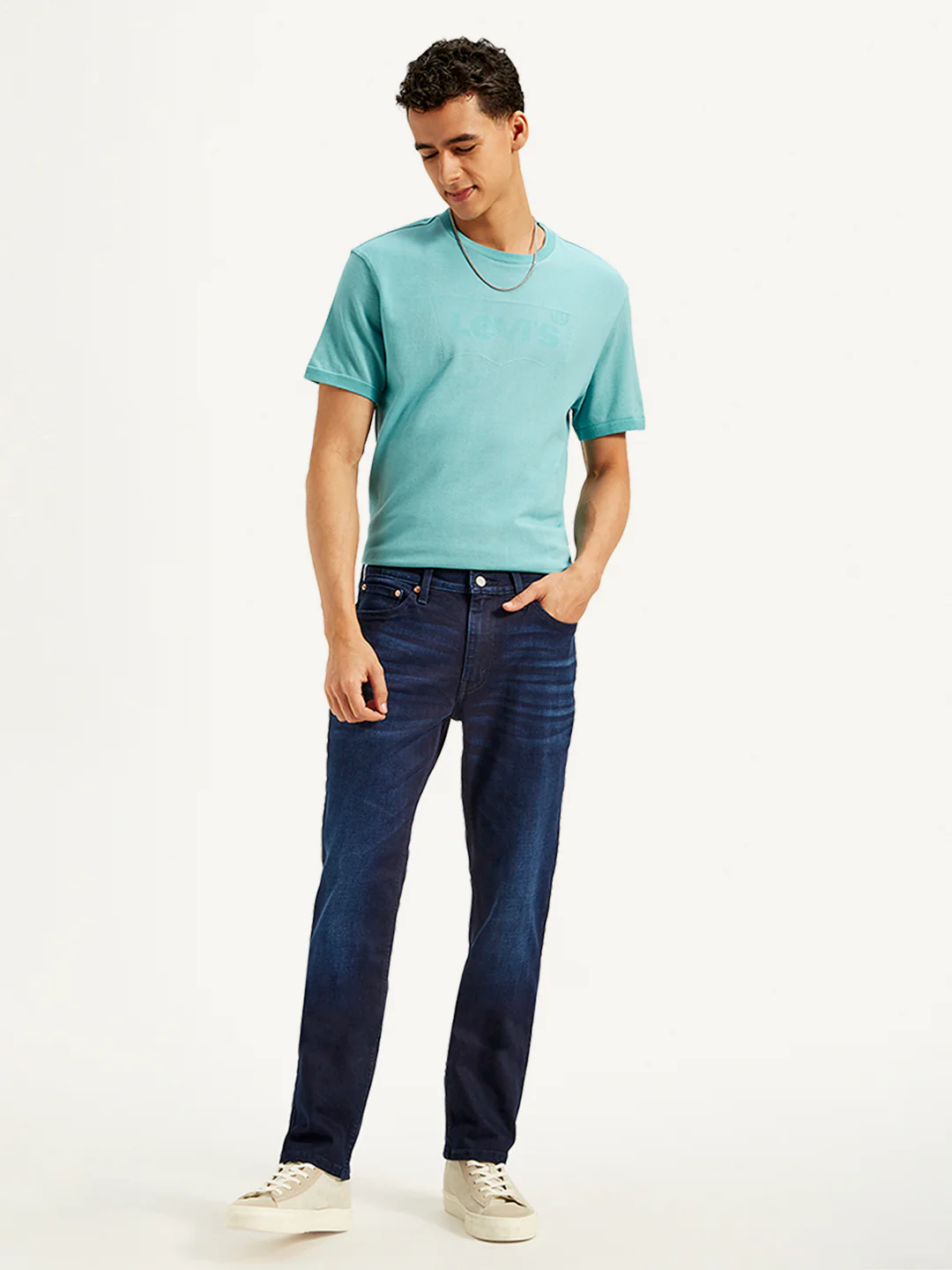 Men's 511 Navy Blue Slim Fit Mid Rise Jeans