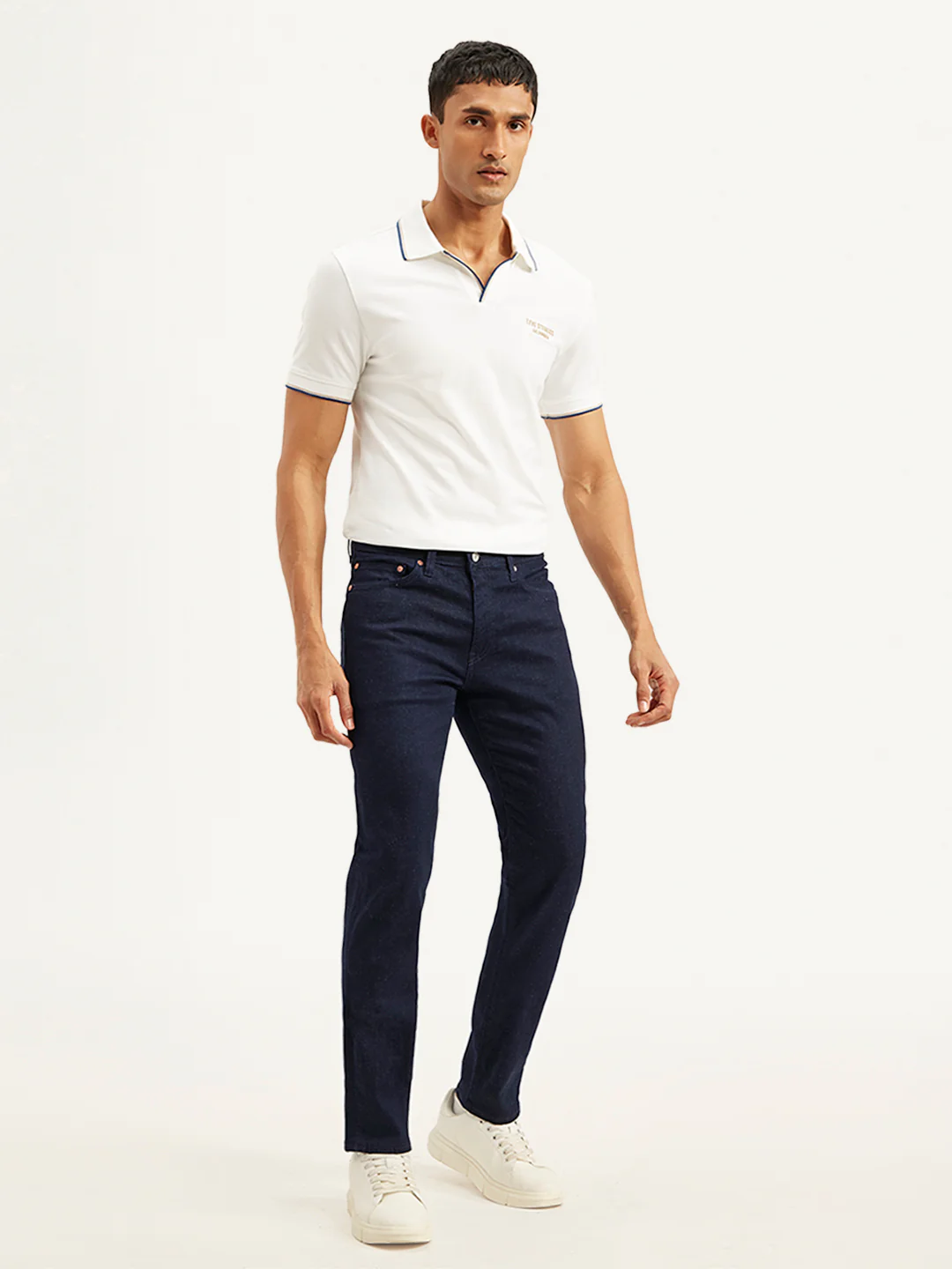 Men's 511 Navy Blue Slim Fit Mid Rise Jeans - Image 5