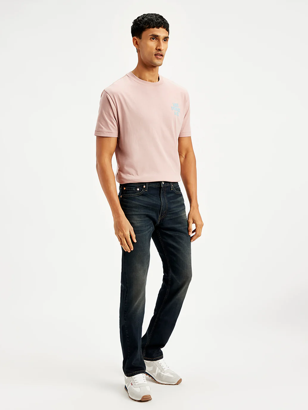 Men's 511 Navy Blue Slim Fit Mid Rise Jeans - Image 3