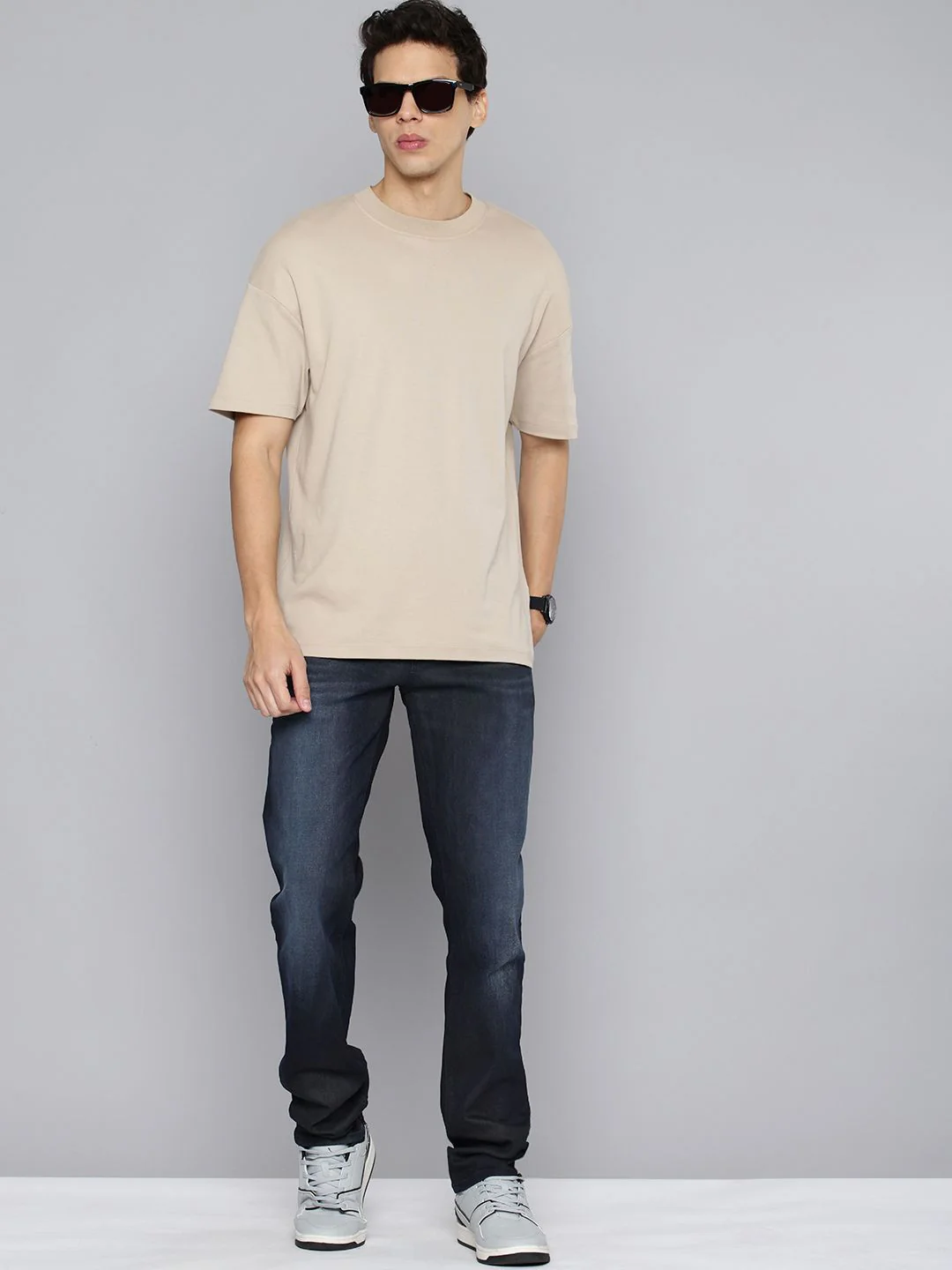Men's Redloop 511 Navy Blue Slim Fit Mid Rise Jeans