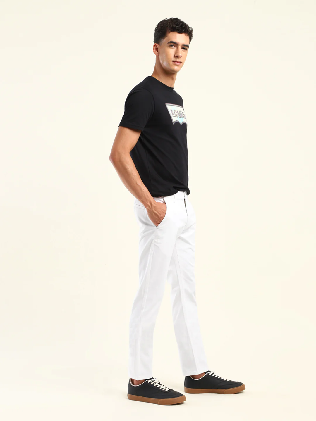 Men's 511 Slim Fit Off-White Chinos - Image 3