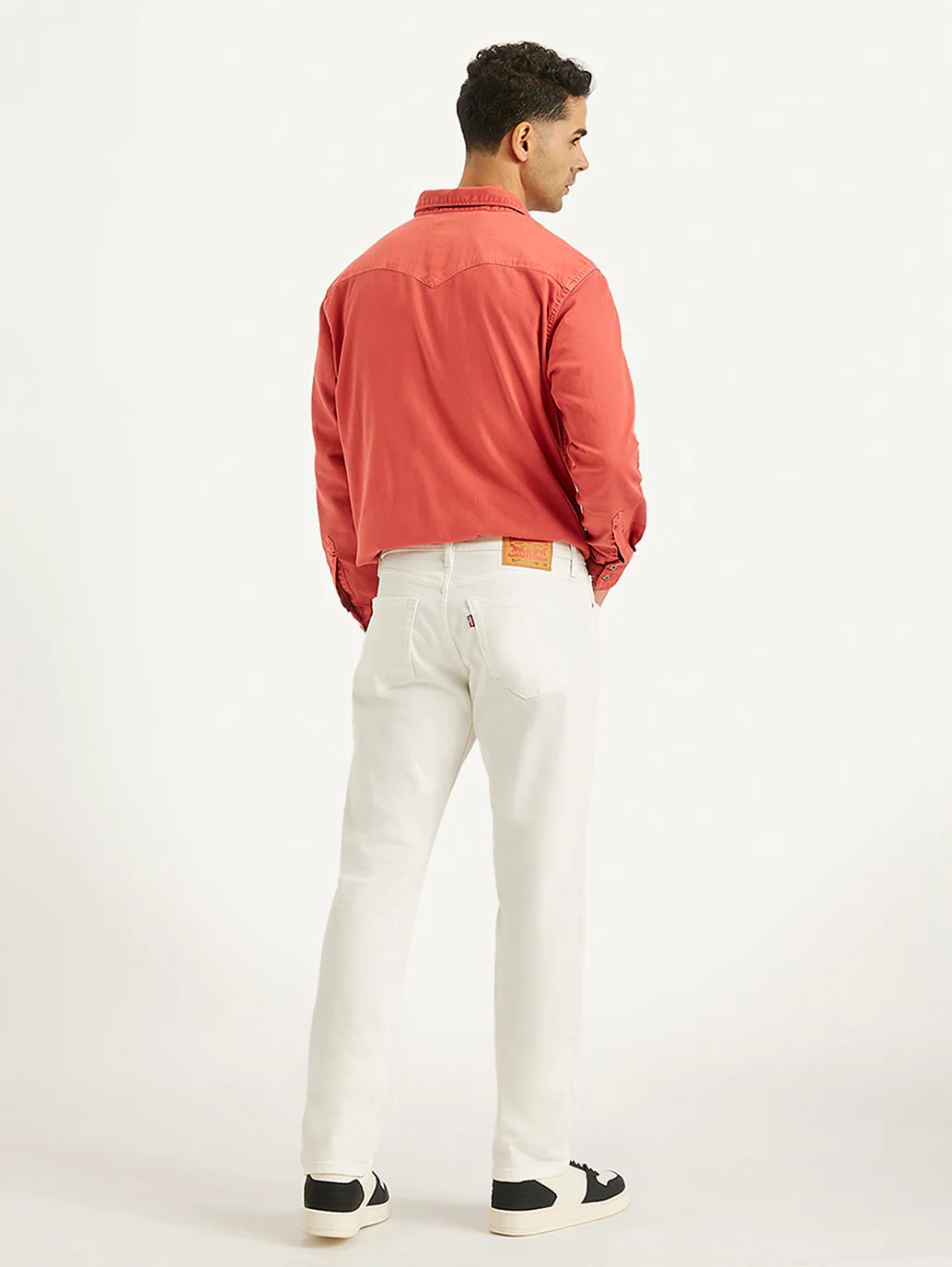Men's 511 White Slim Fit Mid Rise Jeans - Image 2