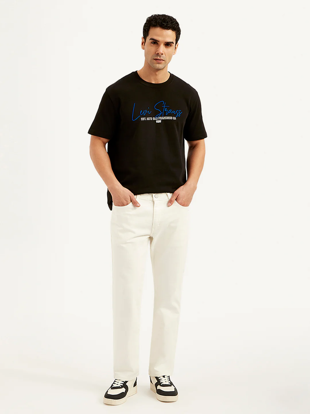 Men's 511 White Slim Fit Mid Rise Jeans - Image 2