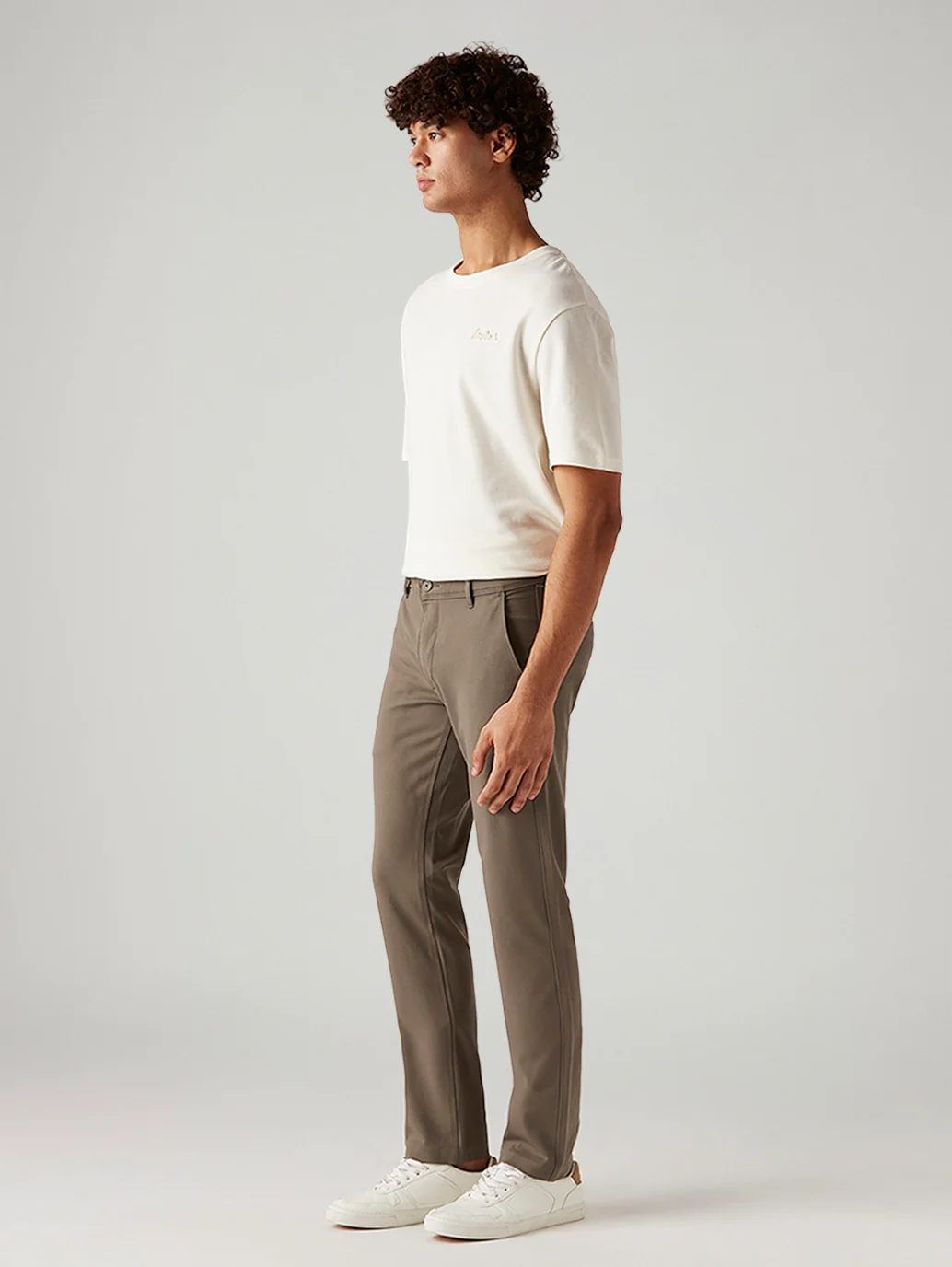 Men's 511 Taupe Slim Fit Mid Rise Tech Pant - Image 6