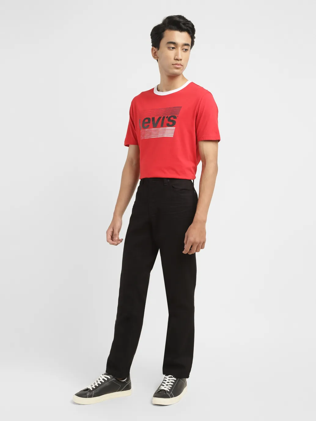 Men's 512 Black Slim Tapered Fit Mid Rise Jeans - Image 8