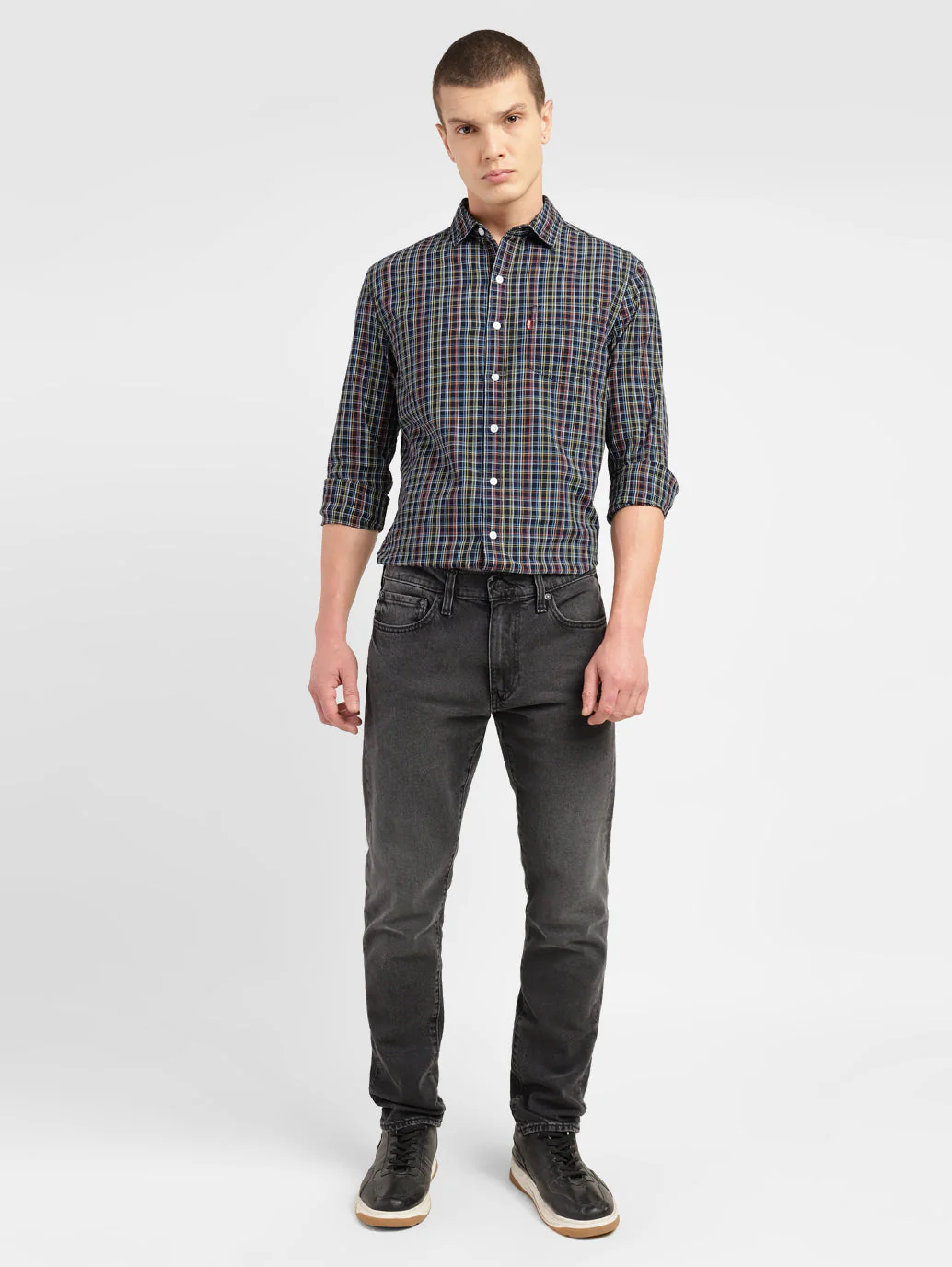 Men's 512 Black Slim Tapered Fit Mid Rise Jeans - Image 8