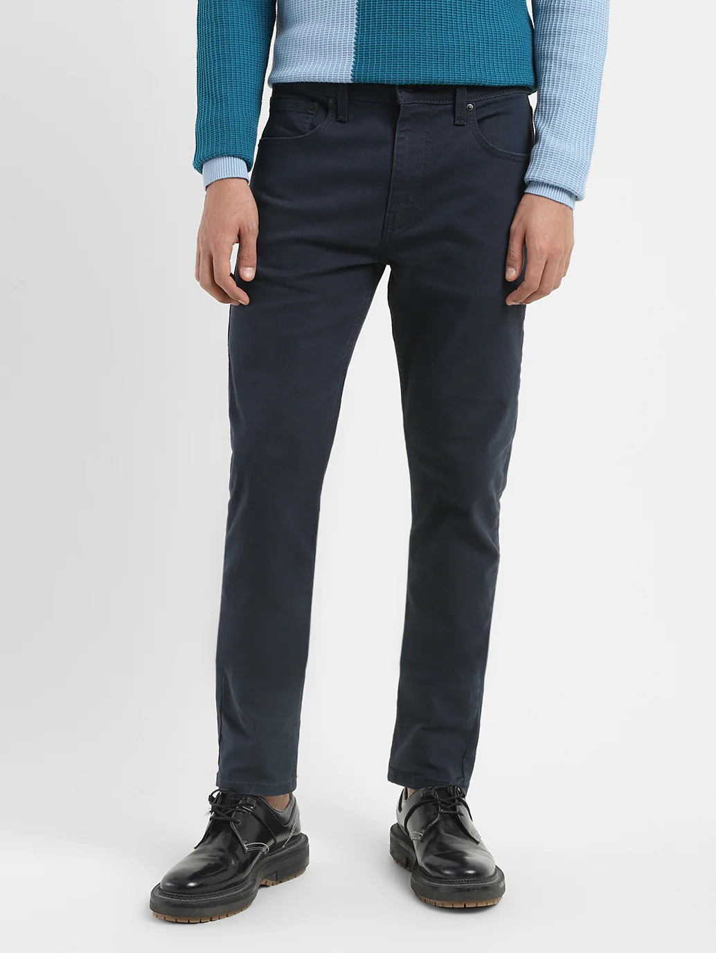 Men's 512 Navy Blue Slim Tapered Fit Mid Rise Jeans - Image 2