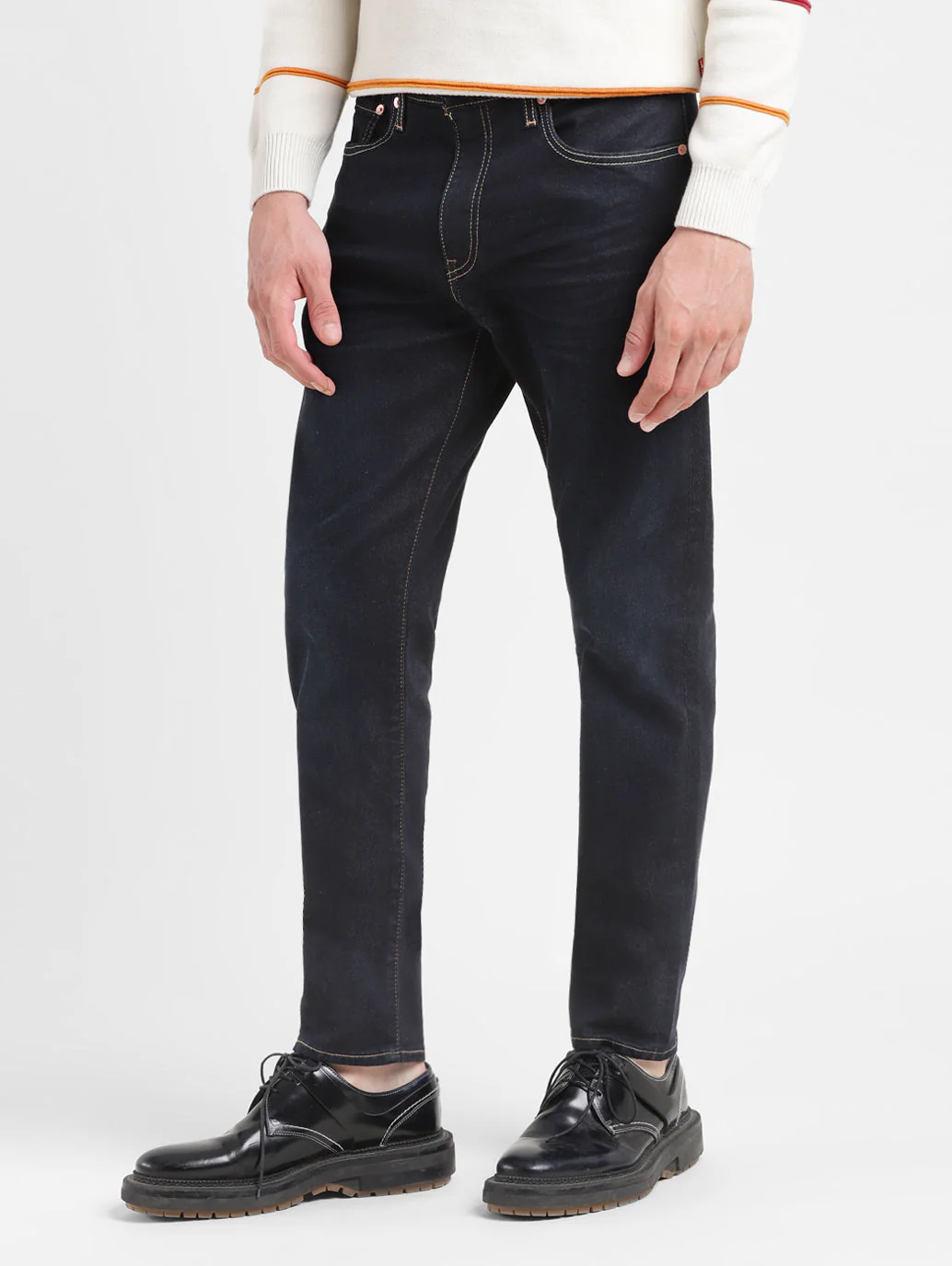 Men's 512 Black Slim Tapered Fit Mid Rise Jeans - Image 5