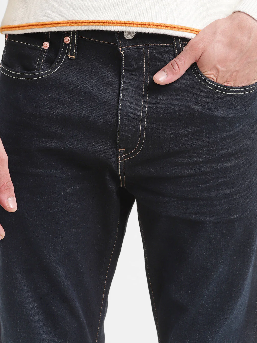 Men's 512 Black Slim Tapered Fit Mid Rise Jeans - Image 6