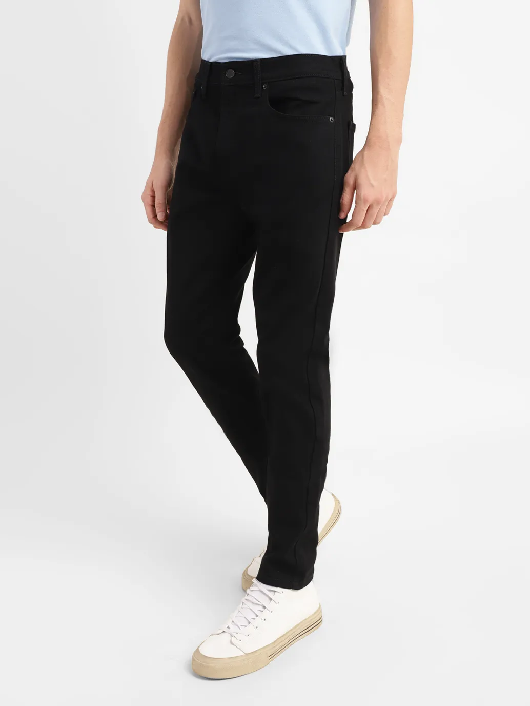 Men's 512 Black Slim Tapered Fit Mid Rise Jeans - Image 5